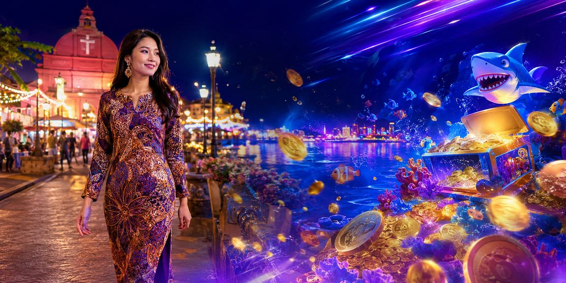 Permainan memancing digital bertema batik Melaka dimainkan oleh pengguna ec40
